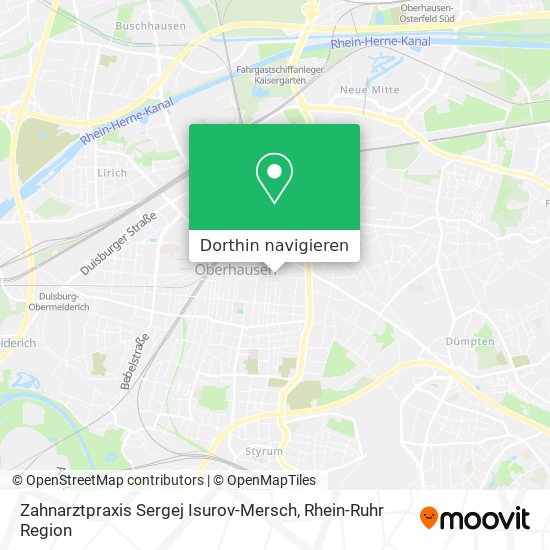 Zahnarztpraxis Sergej Isurov-Mersch Karte