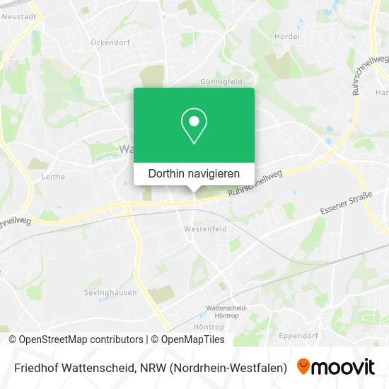 Friedhof Wattenscheid Karte