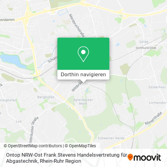 Ontop NRW-Ost Frank Stevens Handelsvertretung für Abgastechnik Karte