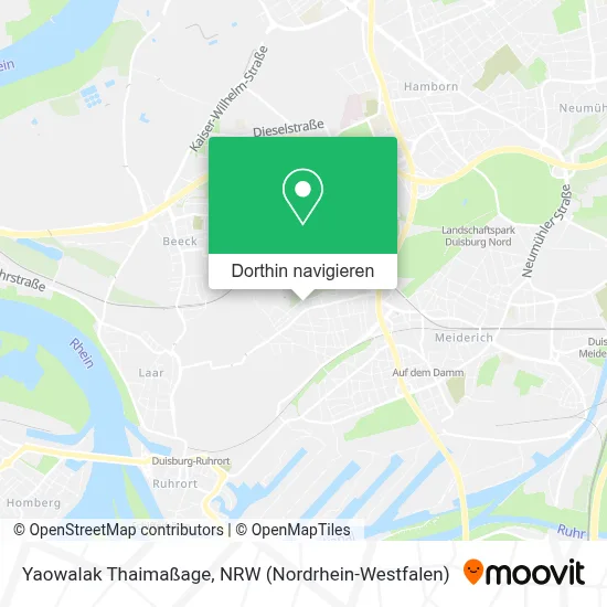 Yaowalak Thaimaßage Karte