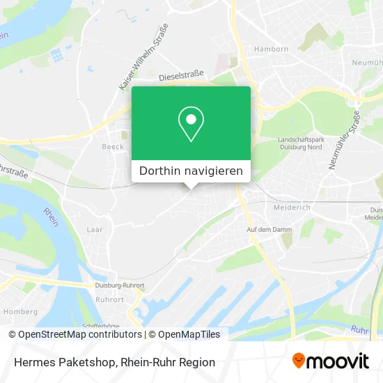 Hermes Paketshop Karte