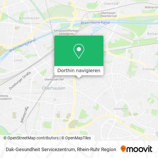 Dak-Gesundheit Servicezentrum Karte