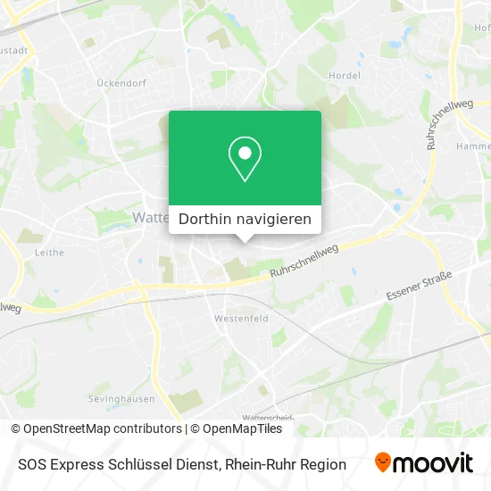 SOS Express Schlüssel Dienst Karte