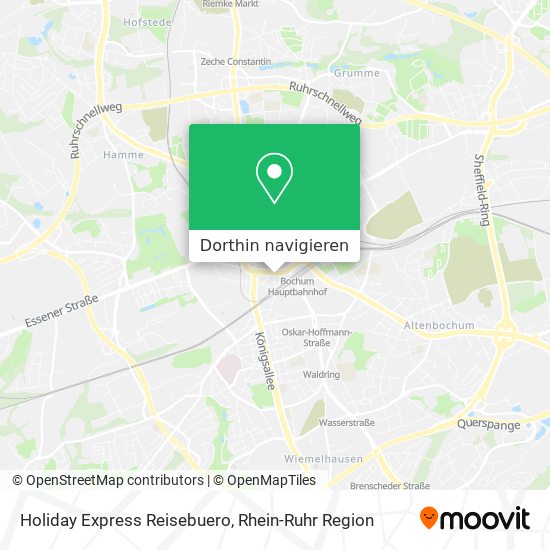 Holiday Express Reisebuero Karte