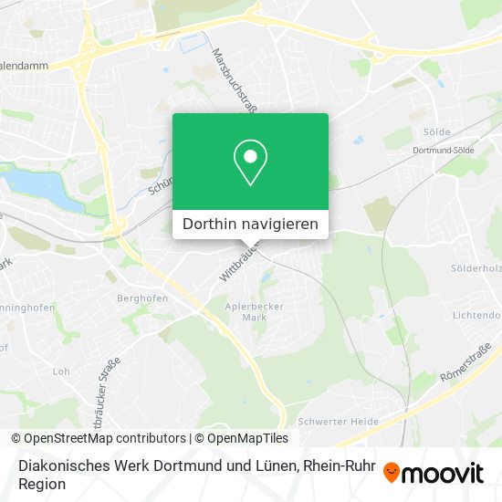 Diakonisches Werk Dortmund und Lünen Karte