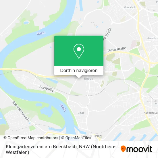 Kleingartenverein am Beeckbach Karte