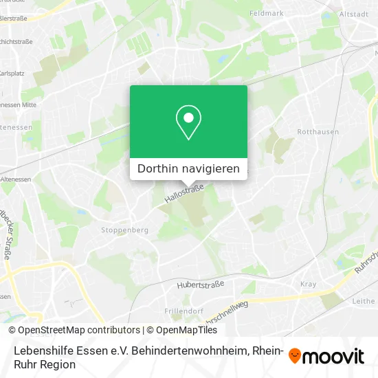 Lebenshilfe Essen e.V. Behindertenwohnheim Karte