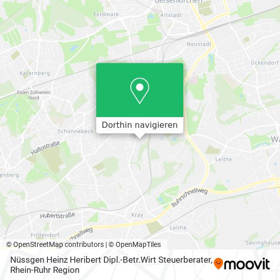 Nüssgen Heinz Heribert Dipl.-Betr.Wirt Steuerberater Karte