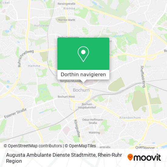 Augusta Ambulante Dienste Stadtmitte Karte