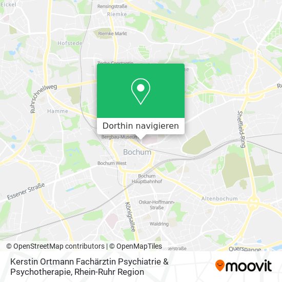 Kerstin Ortmann Fachärztin Psychiatrie & Psychotherapie Karte