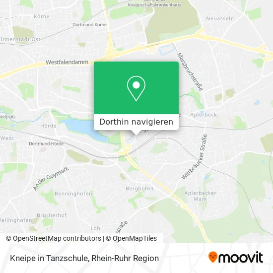 Kneipe in Tanzschule Karte