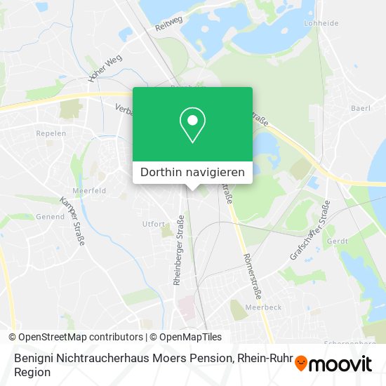 Benigni Nichtraucherhaus Moers Pension Karte