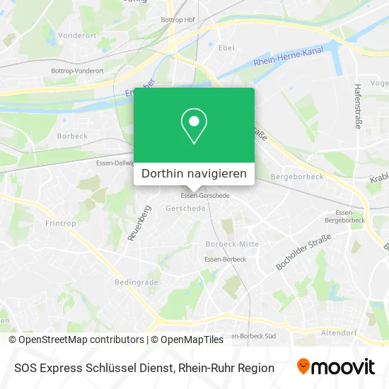 SOS Express Schlüssel Dienst Karte