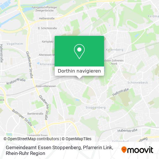 Gemeindeamt Essen Stoppenberg, Pfarrerin Link Karte