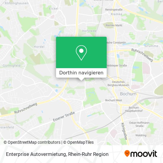 Enterprise Autovermietung Karte
