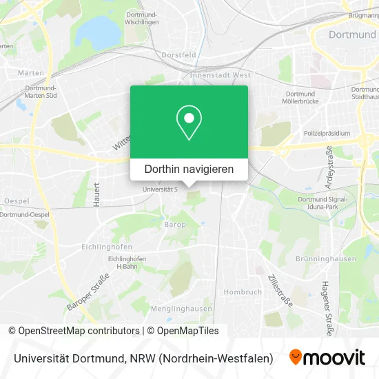 Universität Dortmund Karte