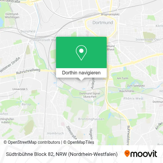 Südtribühne Block 82 Karte