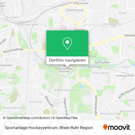 Sportanlage Hockeyzentrum Karte
