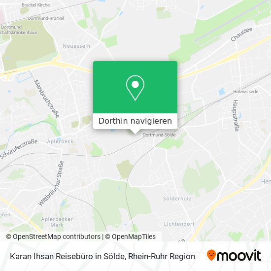 Karan Ihsan Reisebüro in Sölde Karte