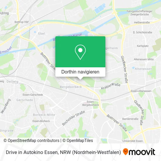 Drive in Autokino Essen Karte