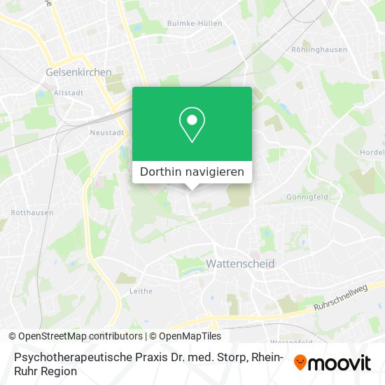 Psychotherapeutische Praxis Dr. med. Storp Karte