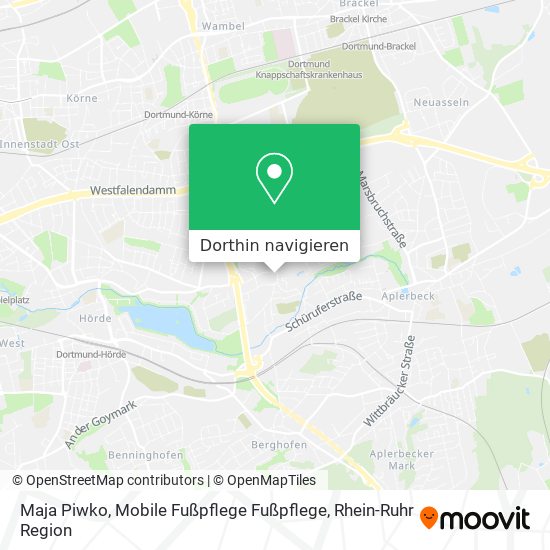 Maja Piwko, Mobile Fußpflege Fußpflege Karte