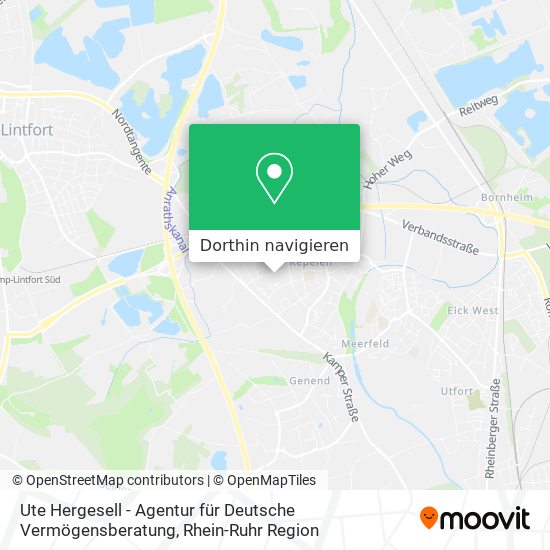 Ute Hergesell - Agentur für Deutsche Vermögensberatung Karte