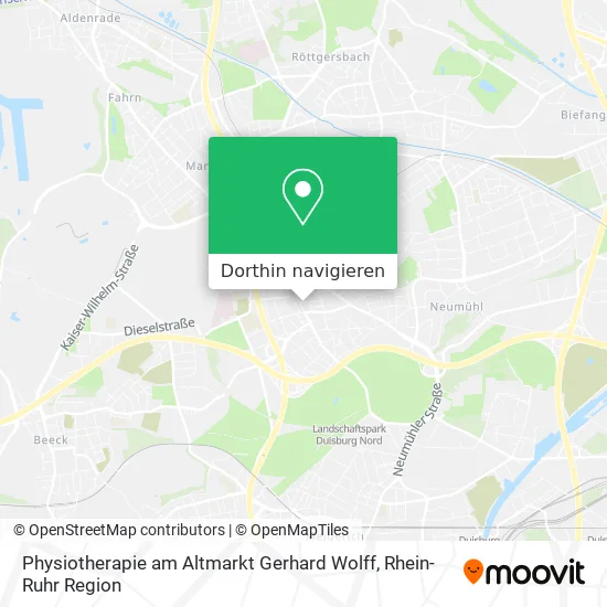 Physiotherapie am Altmarkt Gerhard Wolff Karte