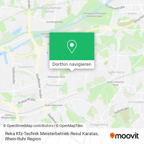 Reka Kfz-Technik Meisterbetrieb Resul Karatas Karte