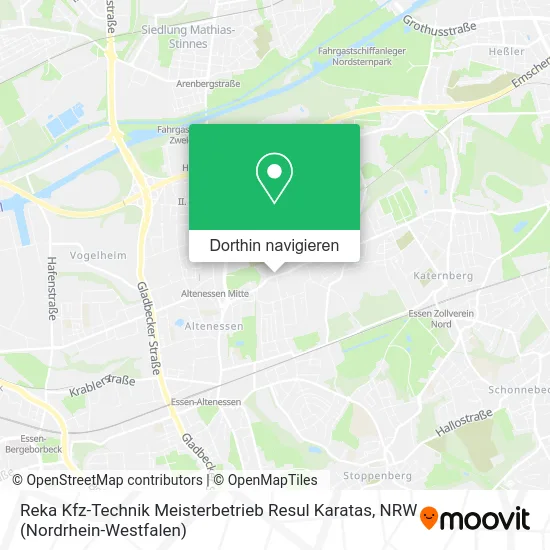 Reka Kfz-Technik Meisterbetrieb Resul Karatas Karte