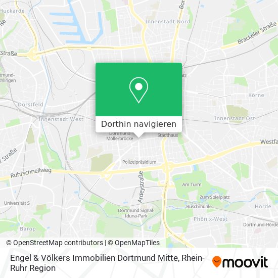 Engel & Völkers Immobilien Dortmund Mitte Karte