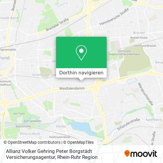 Allianz Volker Gehring Peter Borgstädt Versicherungsagentur Karte