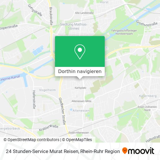 24 Stunden-Service Murat Reisen Karte
