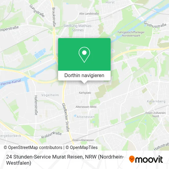 24 Stunden-Service Murat Reisen Karte