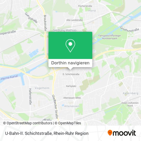 U-Bahn-II. Schichtstraße Karte