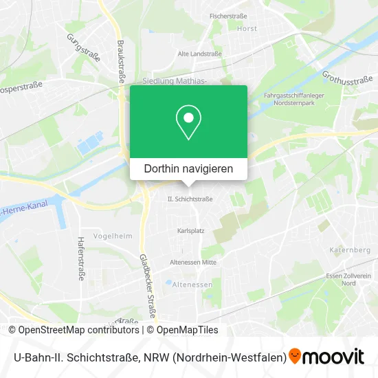 U-Bahn-II. Schichtstraße Karte