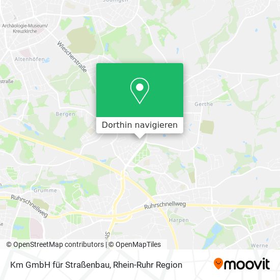Km GmbH für Straßenbau Karte