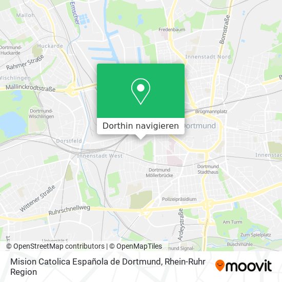 Mision Catolica Española de Dortmund Karte