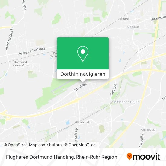 Flughafen Dortmund Handling Karte