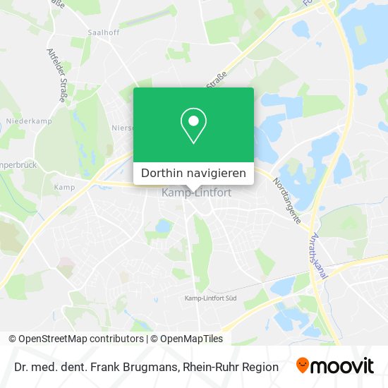 Dr. med. dent. Frank Brugmans Karte
