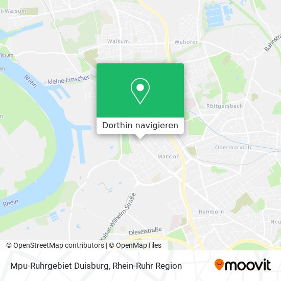 Mpu-Ruhrgebiet Duisburg Karte