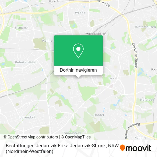 Bestattungen Jedamzik Erika Jedamzik-Strunk Karte