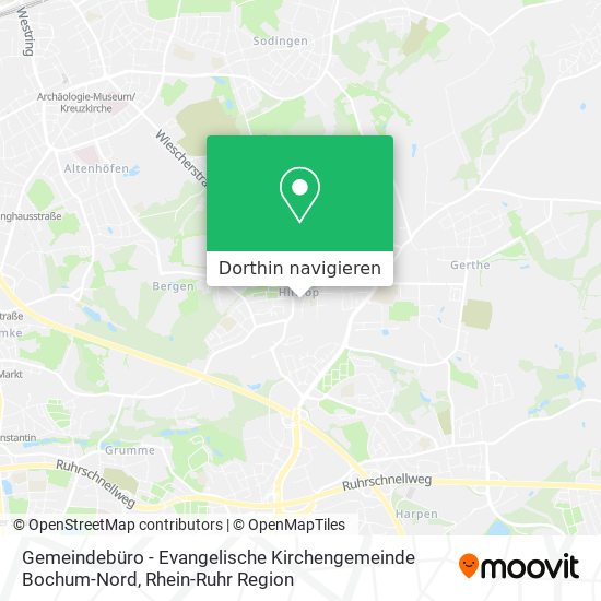 Gemeindebüro - Evangelische Kirchengemeinde Bochum-Nord Karte