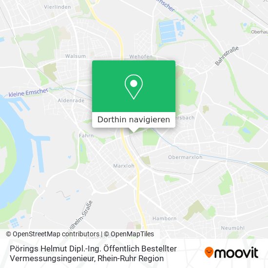 Pörings Helmut Dipl.-Ing. Öffentlich Bestellter Vermessungsingenieur Karte