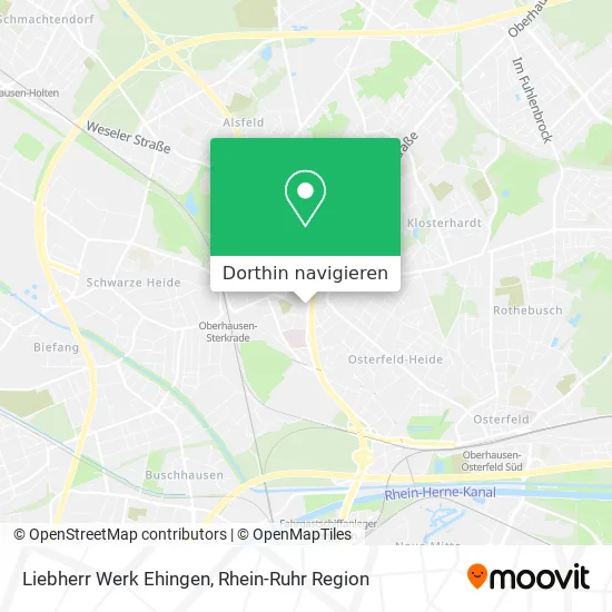 Liebherr Werk Ehingen Karte