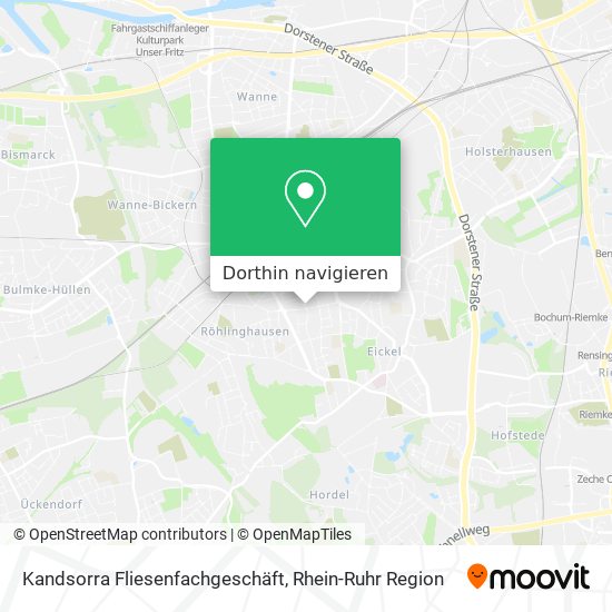 Kandsorra Fliesenfachgeschäft Karte