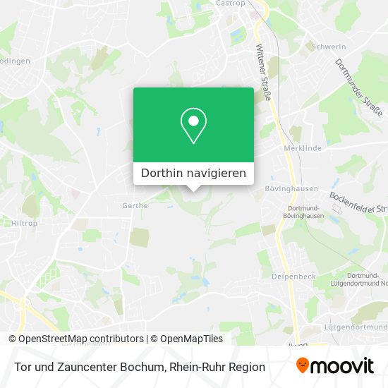 Tor und Zauncenter Bochum Karte