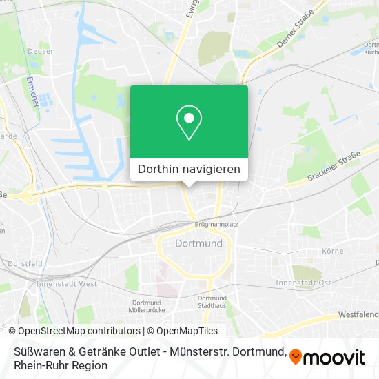 Süßwaren & Getränke Outlet - Münsterstr. Dortmund Karte