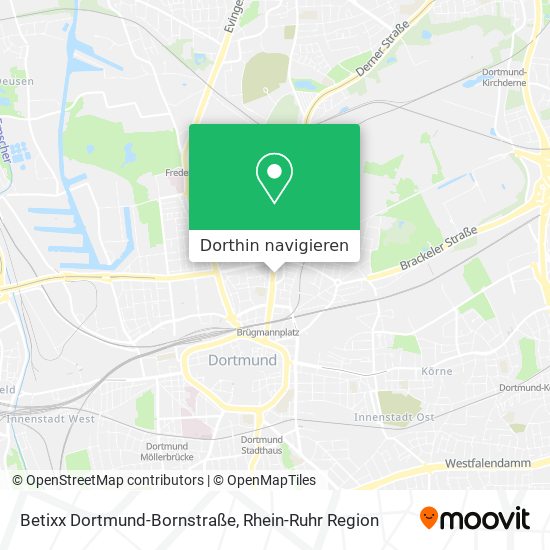 Betixx Dortmund-Bornstraße Karte
