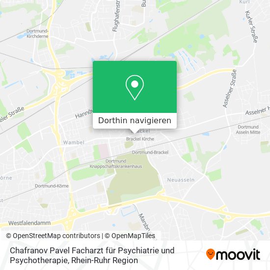 Chafranov Pavel Facharzt für Psychiatrie und Psychotherapie Karte